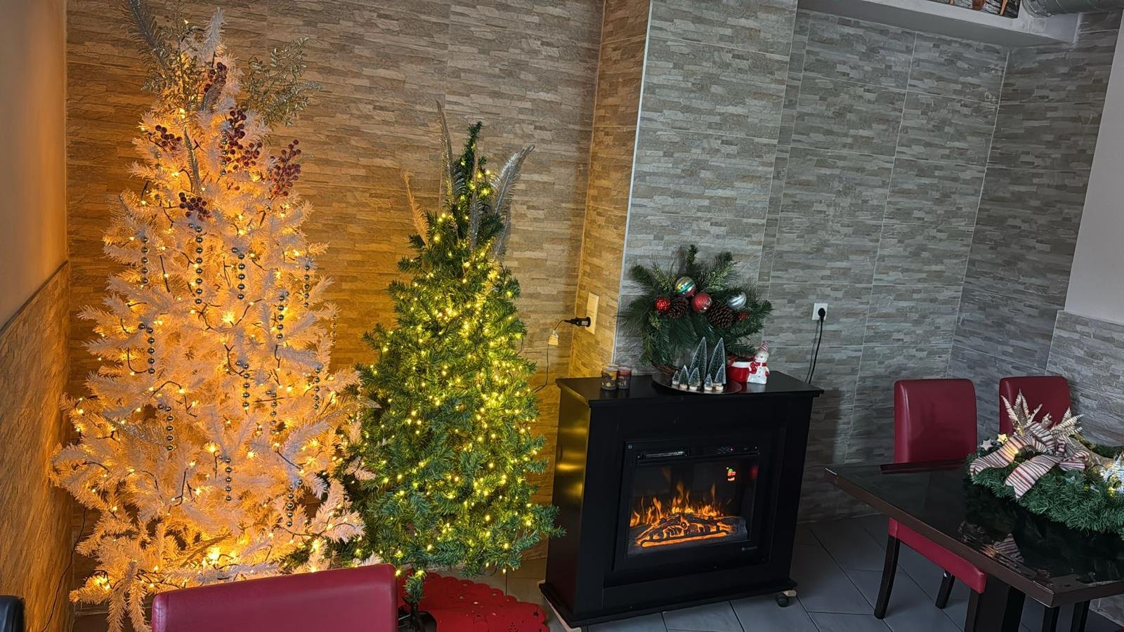 Wohnliche Weihnachtsdekoration